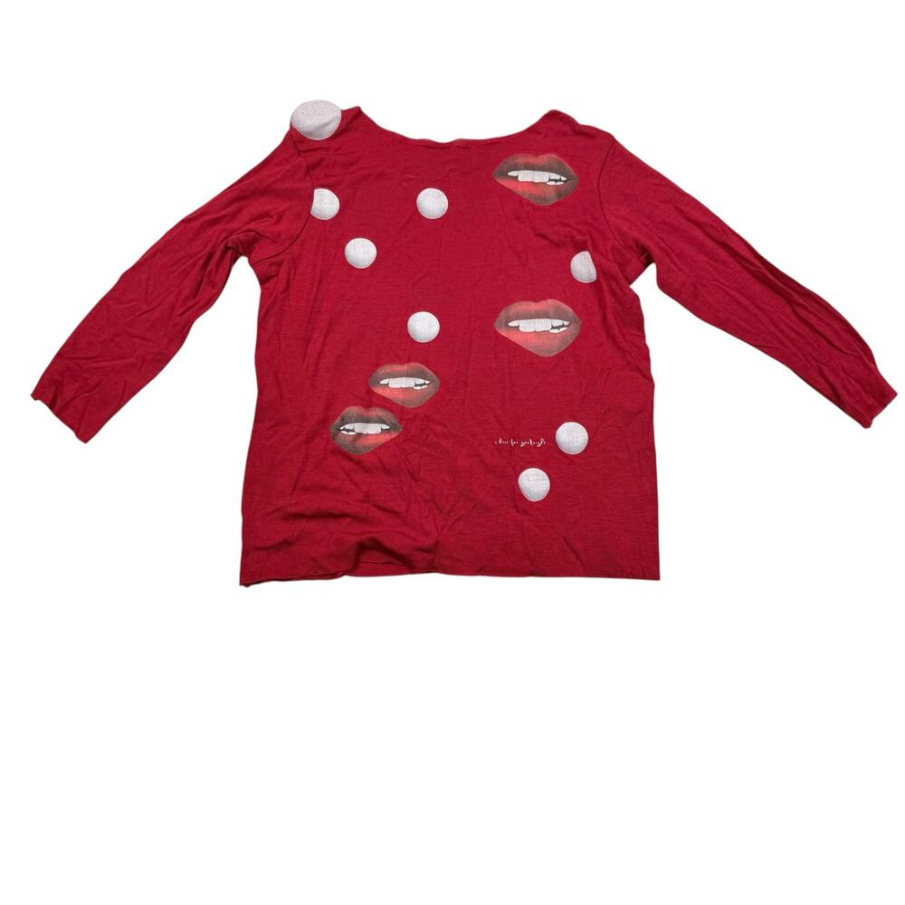 Nikolia Red Lips Shirt